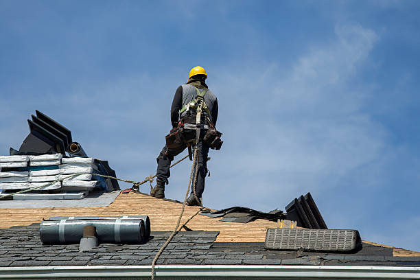 Professional Gutter Installation technician working in National Park, NJ